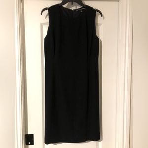 Knee-length little black dress by Ellen Tracy; size 6 but runs large